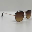 Óculos Hexagonal Unlimits Marrom