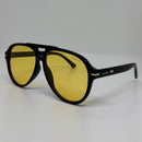 Óculos Aviador Wolner Lente Amarela