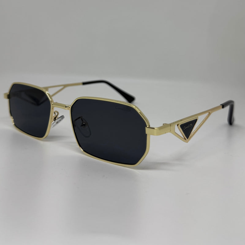 Óculos Hexagonal Retrô Fiorenzi Retrô Gold Dark