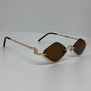 Óculos Larock Losango Gold Marrom