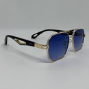 Óculos Aviador Last Gold Lente Azul