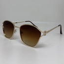 Óculos Feline Gold Marrom Degrade