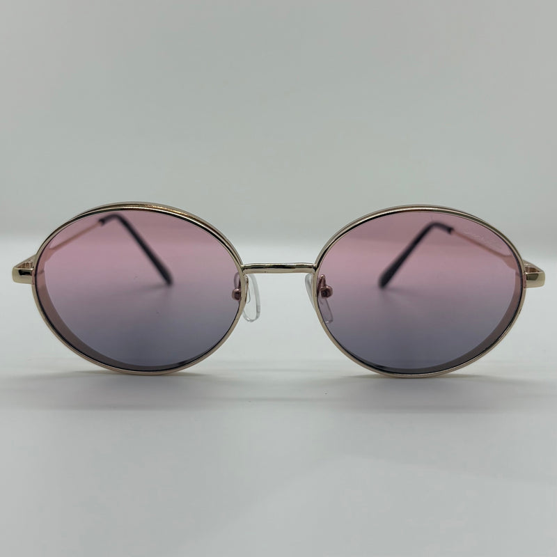Óculos Josefina Gold Lente Rosa/Lilas