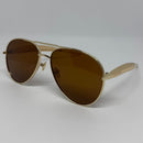 Óculos Aviador Shelby Gold Marrom