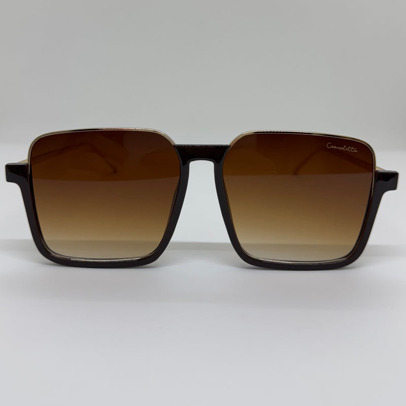 Óculos Nakamura Marrom Degrade