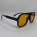 Óculos Aviador Flash Lente Laranja