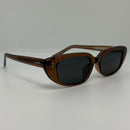 Óculos Ferrer Marrom Translúcido Slim