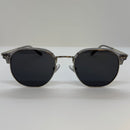 Óculos Zeus Translúcido Cinza Redondo