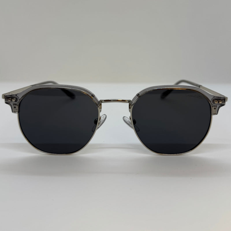 Óculos Zeus Translúcido Cinza Redondo