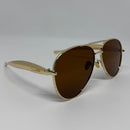 Óculos Aviador Shelby Gold Marrom