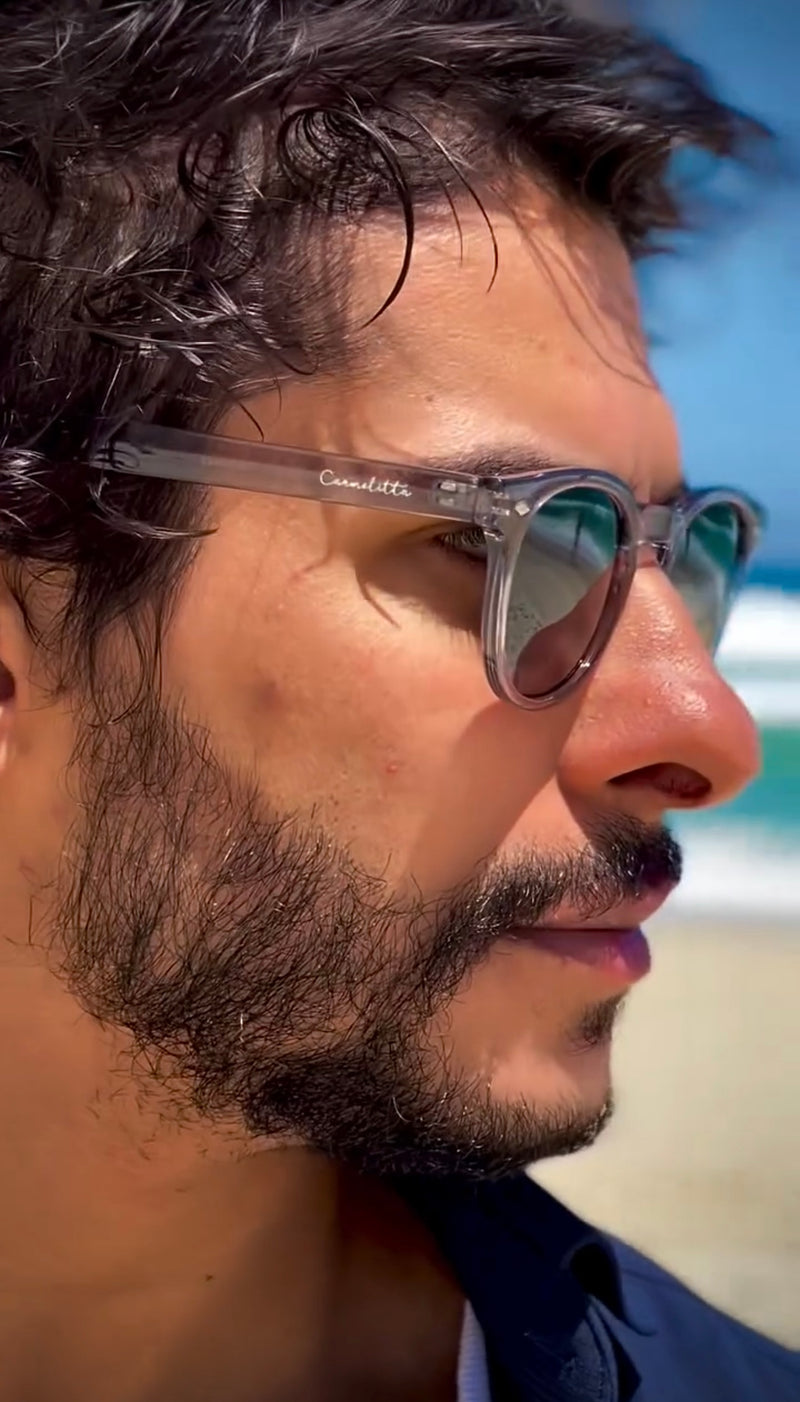 Óculos Reserva Cinza Translúcido