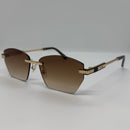 Óculos Julian Gold Marrom Degrade