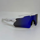 Óculos Bolt Branco Lente Roxa Espelhada