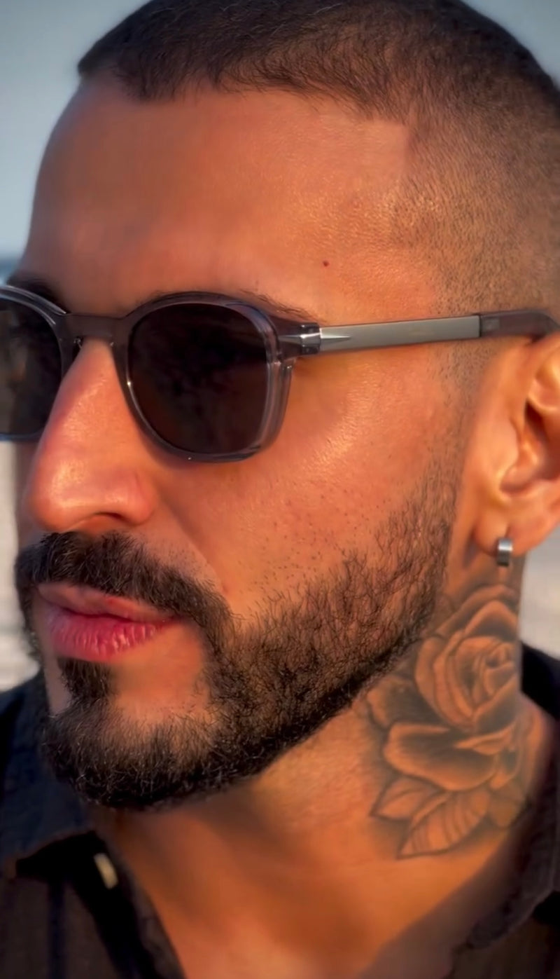 Óculos Harley Cinza Translúcido