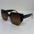 Óculos Esmeralda Verde Translúcido Degrade