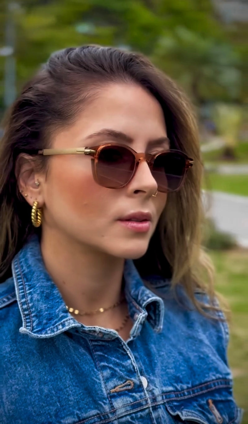 Óculos Harley Rose Translúcido