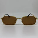 Óculos Hexagonal Fiorenzi Marrom Retrô