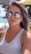 Óculos Rainbow Cinza Espelhado