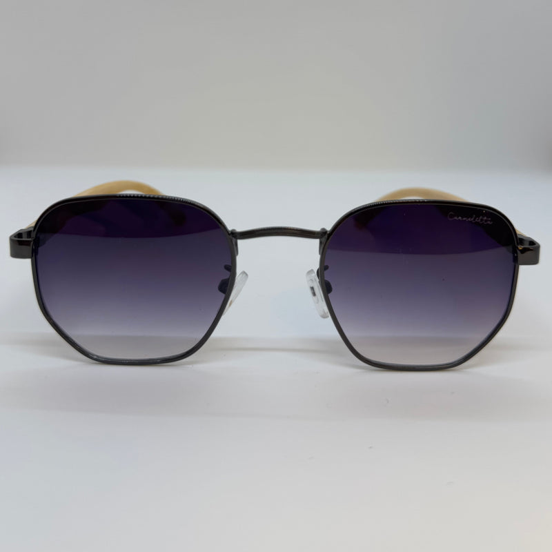 Óculos Hexagonal Bambu Shadow