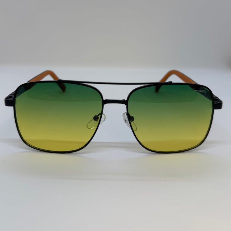 Óculos Aviador Vector Lente Verde Degrade