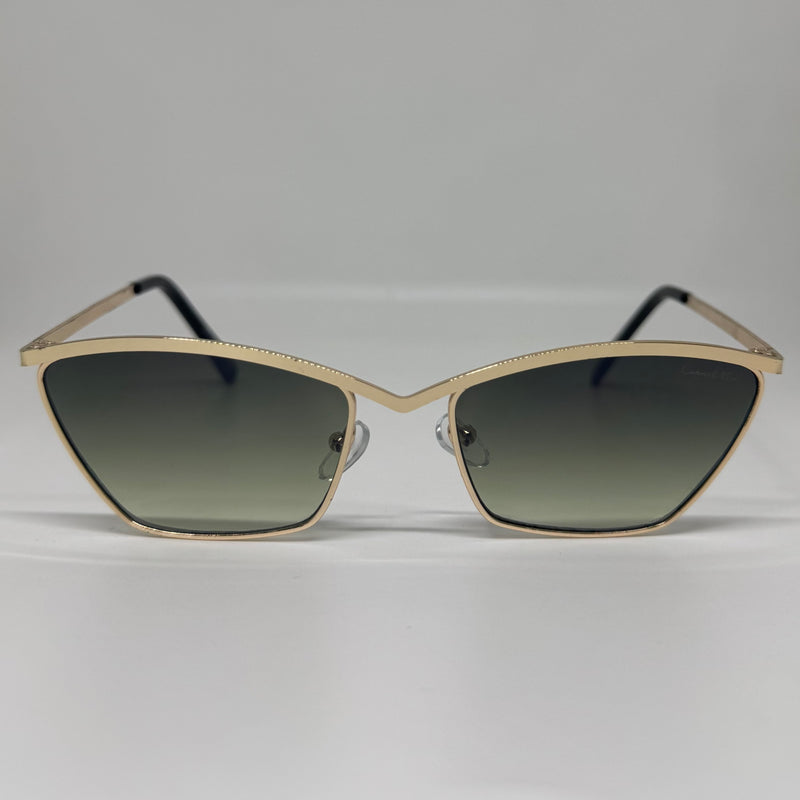 Óculos Macqueen Gold Lente Verde