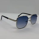 Óculos Bruce Silver Lente Azul Aviador