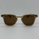 Óculos Square Marrom Degrade