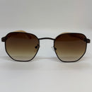 Óculos Hexagonal Bronze Bambu