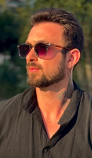 Óculos Square Jaguar Cinza