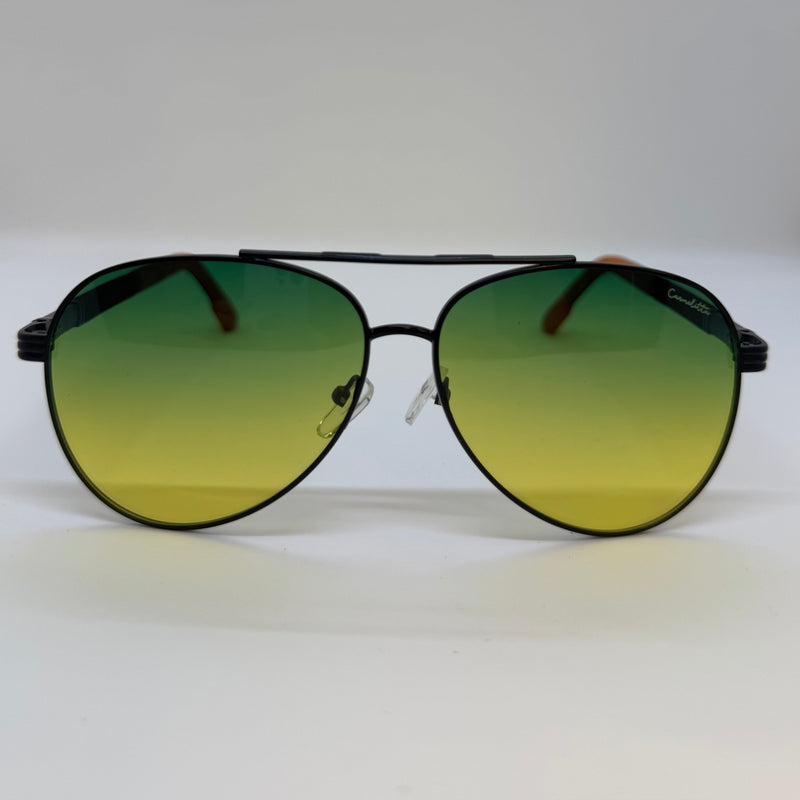 Óculos Aviador Cougar Lente Verde Degrade