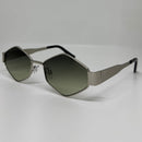 Óculos Losango Luxury Lente Verde Degrade