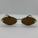 Óculos Osiris Gold Marrom Losango