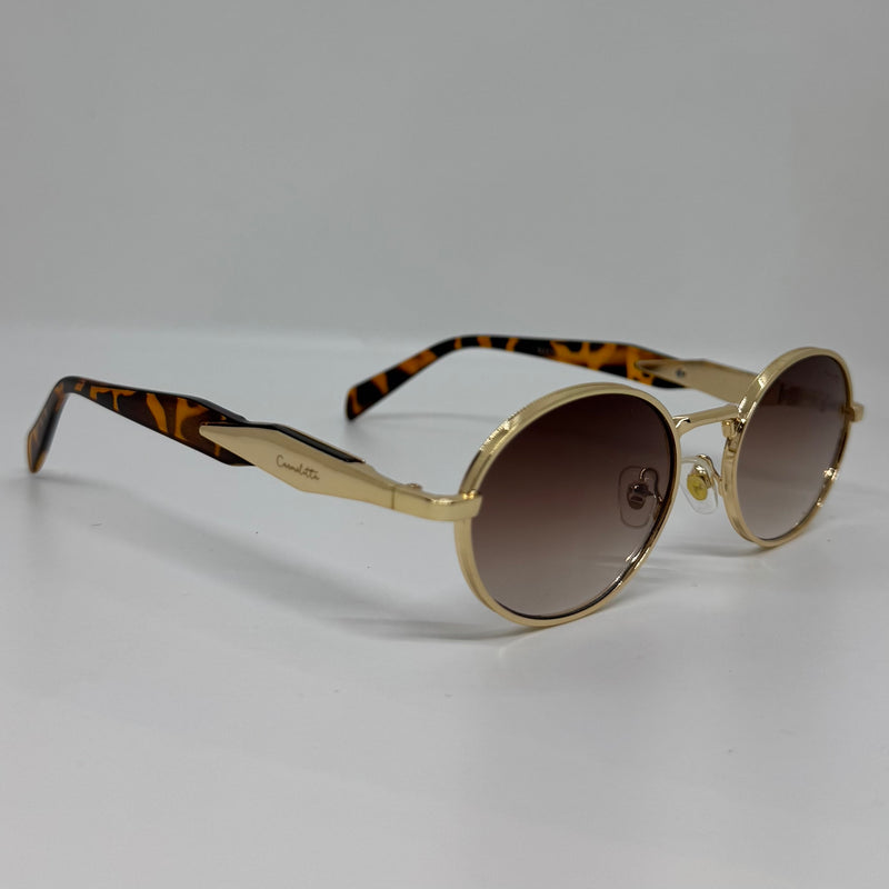 Óculos Vic Gold Tartaruga Retrô