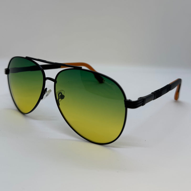 Óculos Aviador Cougar Lente Verde Degrade