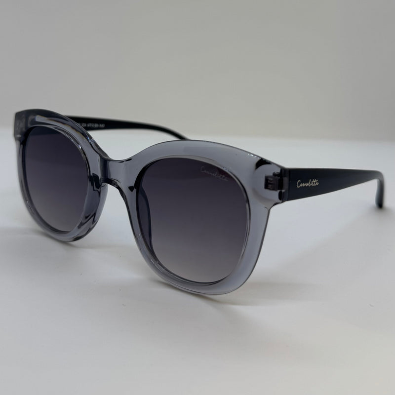 Óculos Catarina Cinza Translúcido