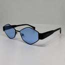 Óculos Losango Luxury Dark Lente Azul