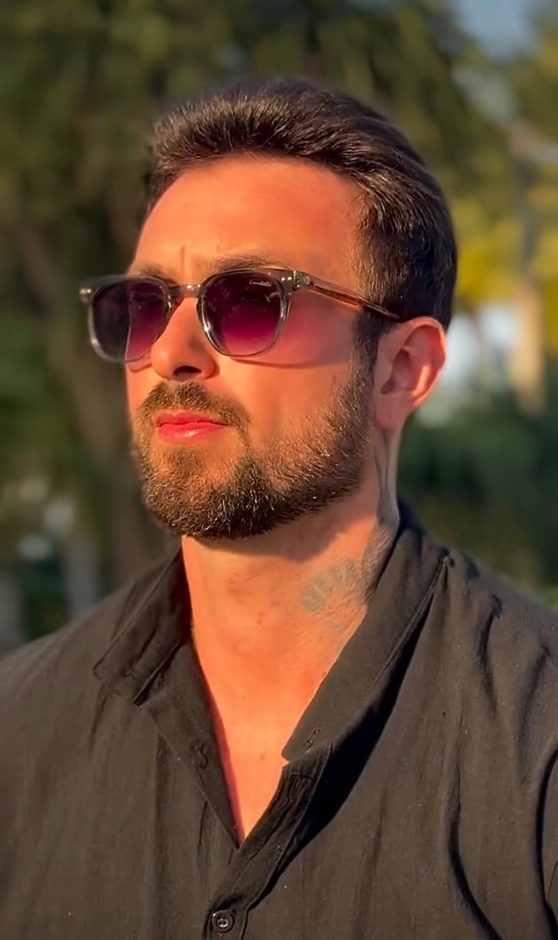 Óculos Square Jaguar Cinza