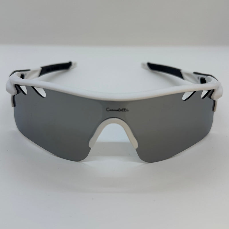 Óculos Race Branco Lente Prata