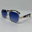Óculos Aviador Last Gold Lente Azul