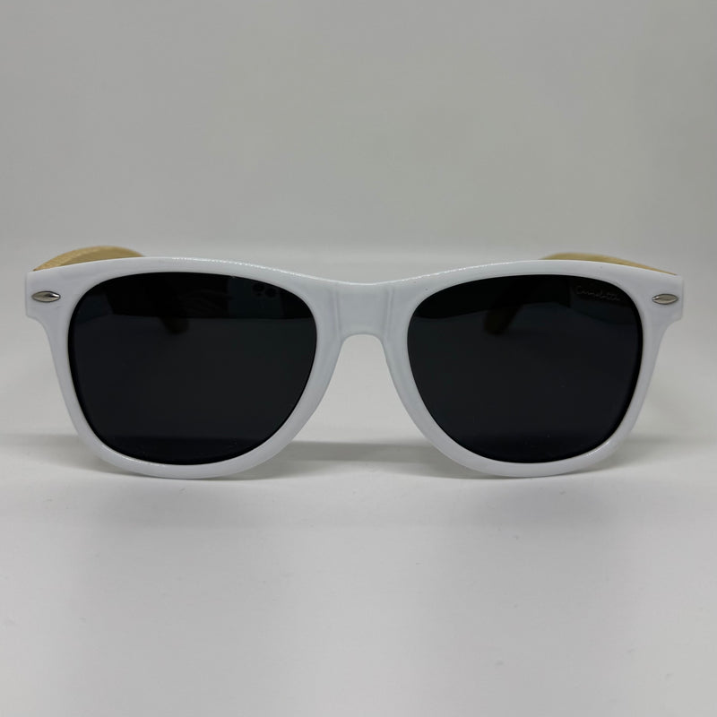 Óculos Leme Branco Bambu Polarizado