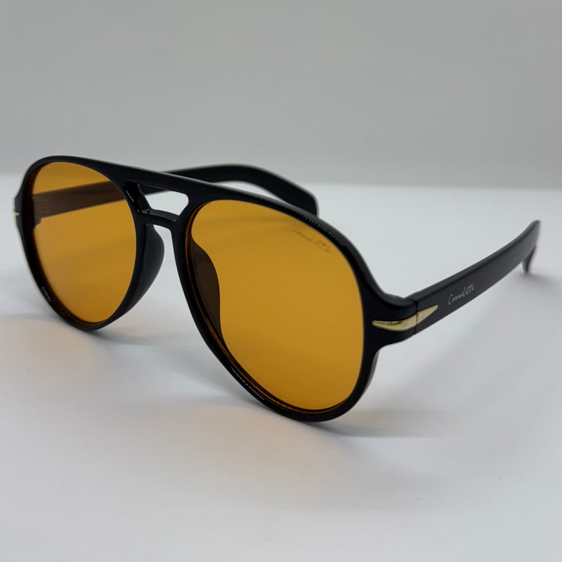 Óculos Aviador Meggie Lente Amarela