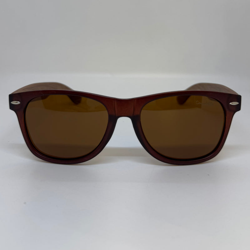 Óculos Maresias Marrom Bambu Escuro Polarizado