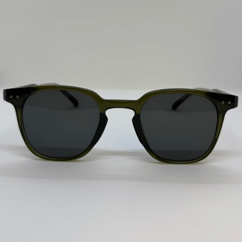 Óculos Square Verde Translúcido