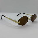 Óculos Osiris Gold Marrom Losango