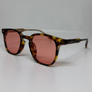 Óculos Square Tartaruga Lente Rose