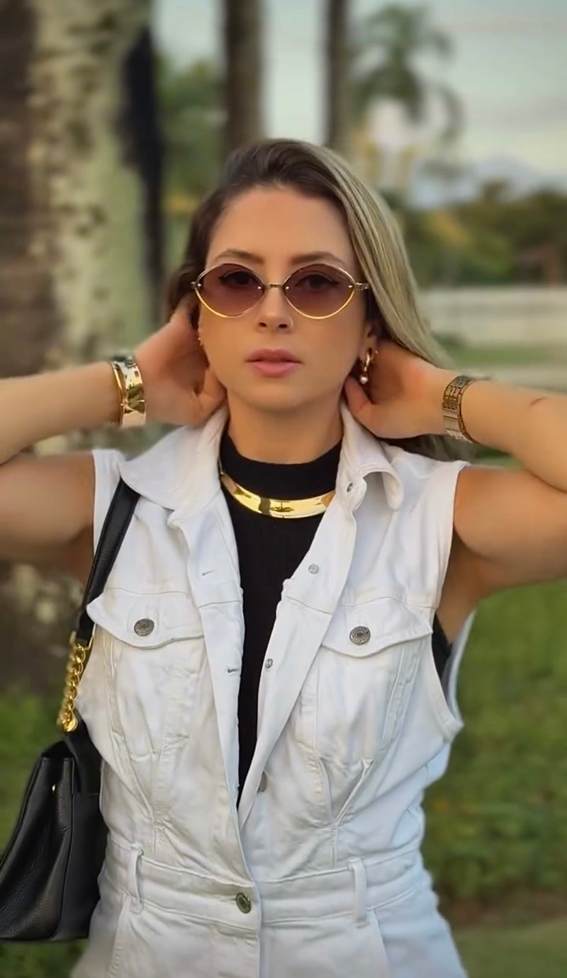 Óculos Laurence Gold Tartaruga