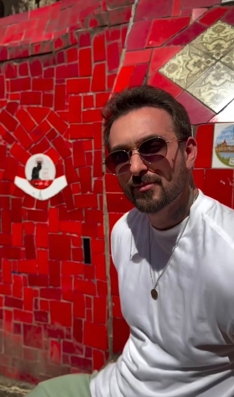 Óculos Hexagonal Retrô Delux Verde Escuro