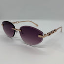 Óculos Khalifa Gold Lente Rosa Degrade