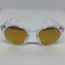 Oculos Livo Transparente Espelhado Dourado