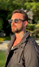 Óculos Square Verde Militar